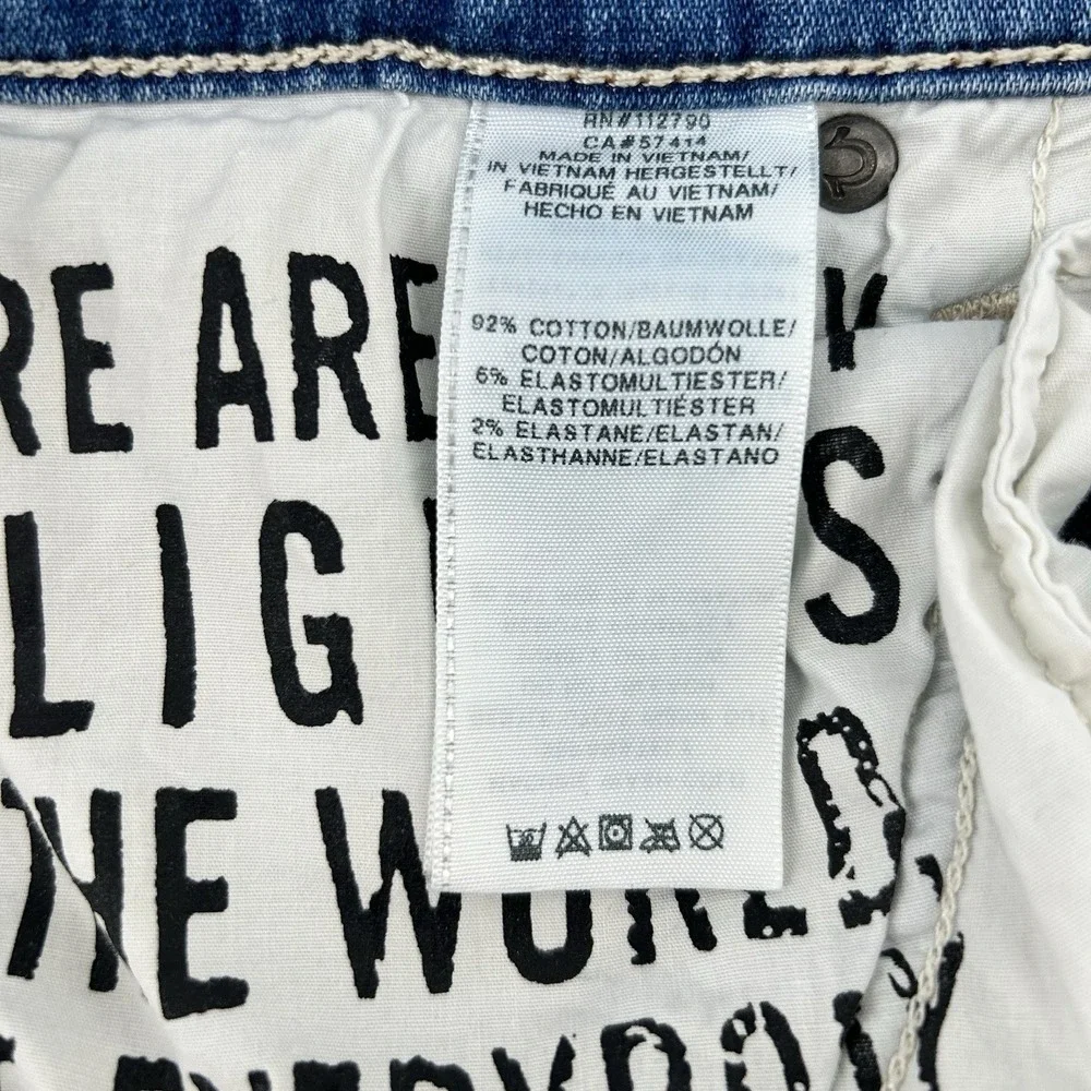 True Religion Rocco Jeans‎ Mens 36x32 Relaxed Skinny Stretch Denim Streetwear